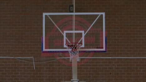 African-American-black-college-male-basketball-player-practicing-shots-alone-on-the-indoor-court.-4K-UHD-120-FPS-SLOW-MOTION-RAW-Graded-footage